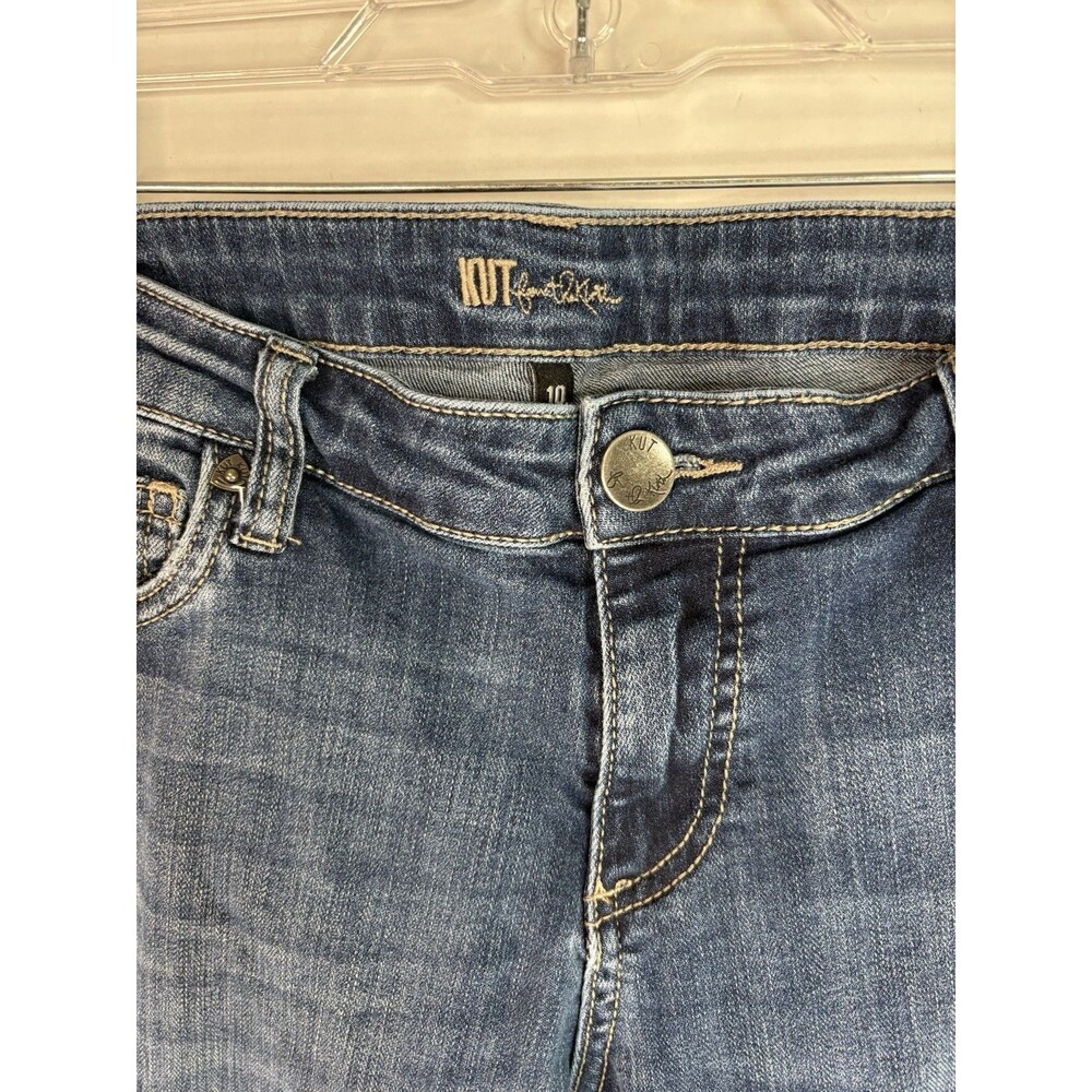 Kut From The Kloth Women’s Jeans Size 10 Diana Dark Blue Denim, Style KP176MA5SF - Picture 3 of 10